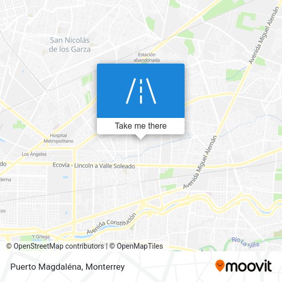 Puerto Magdaléna map