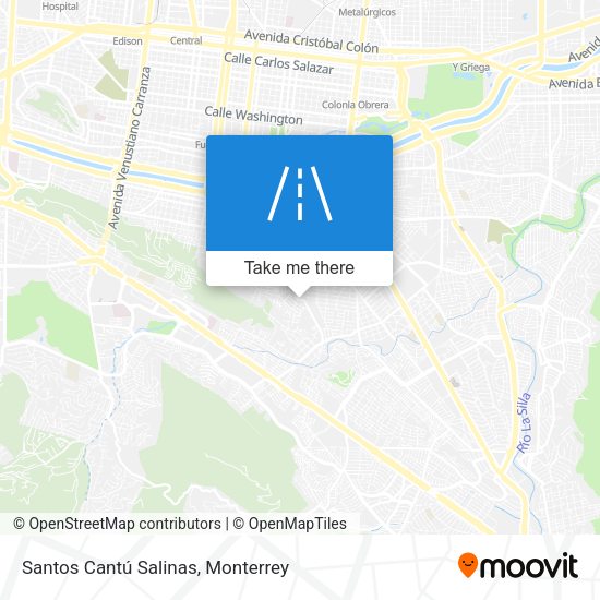 Santos Cantú Salinas map