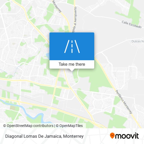 Diagonal Lomas De Jamaica map