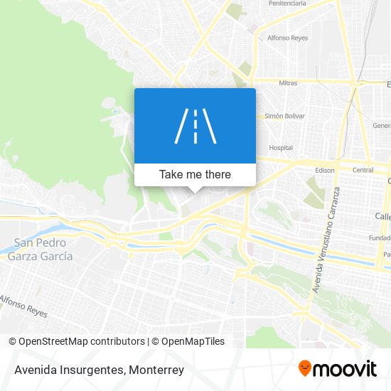 Mapa de Avenida Insurgentes