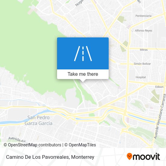 Mapa de Camino De Los Pavorreales
