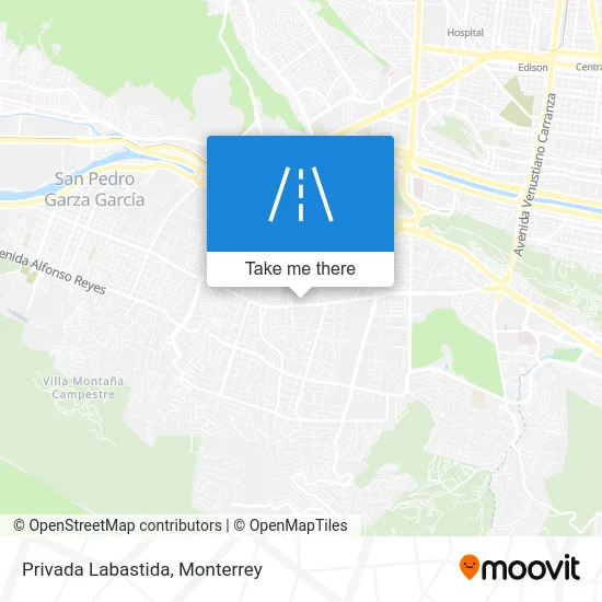 Privada Labastida map