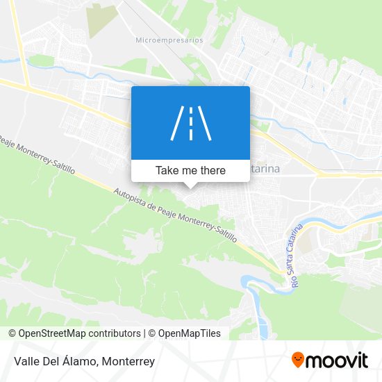 Valle Del Álamo map