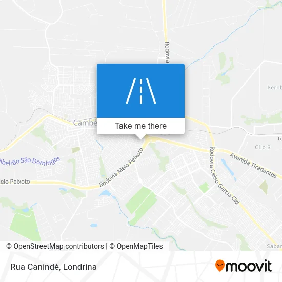 Rua Canindé map