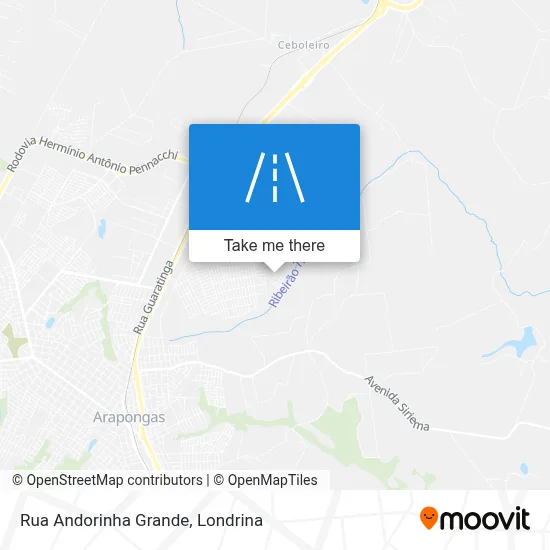 Rua Andorinha Grande map