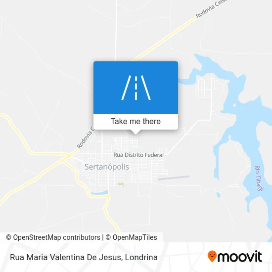 Rua Maria Valentina De Jesus map