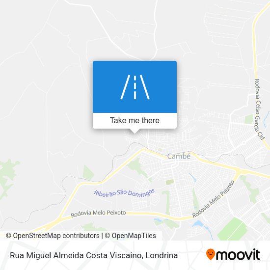 Rua Miguel Almeida Costa Viscaino map