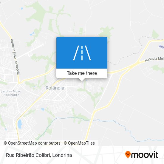 Rua Ribeirão Colibri map