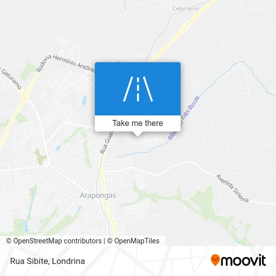 Rua Sibite map