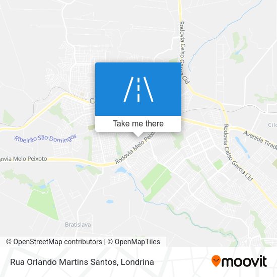 Rua Orlando Martins Santos map