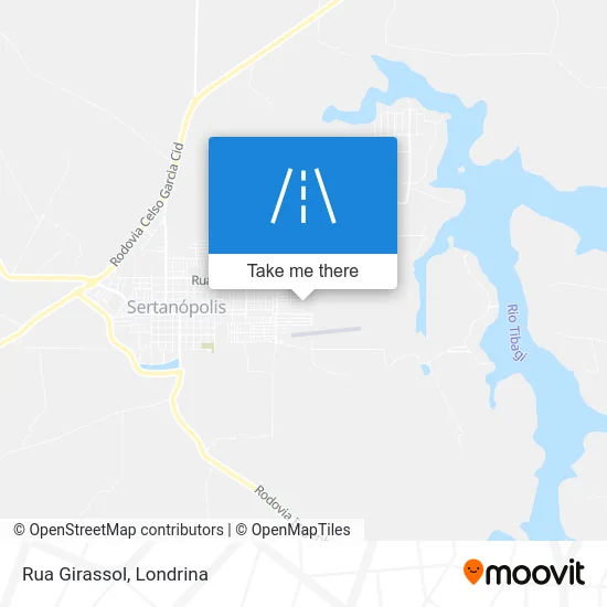 Rua Girassol map