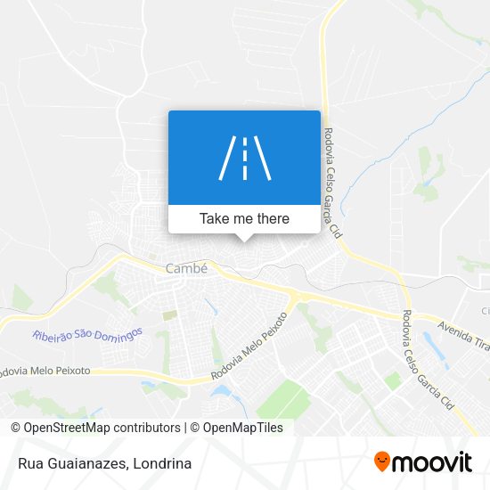 Rua Guaianazes map