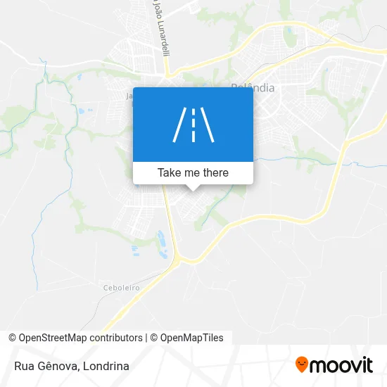 Rua Gênova map