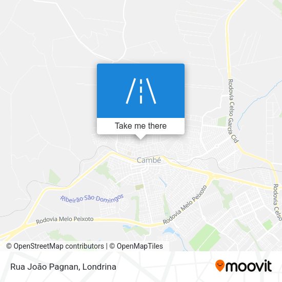 Rua João Pagnan map