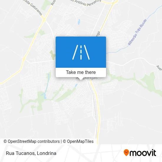 Rua Tucanos map