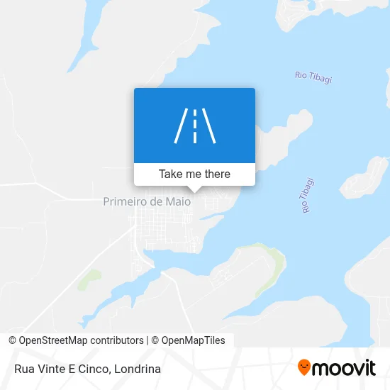 Rua Vinte E Cinco map