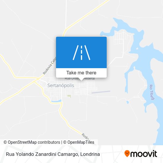 Rua Yolando Zanardini Camargo map