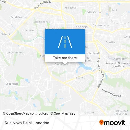 Rua Nova Delhi map