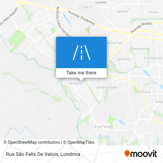 Rua São Felix De Valois map