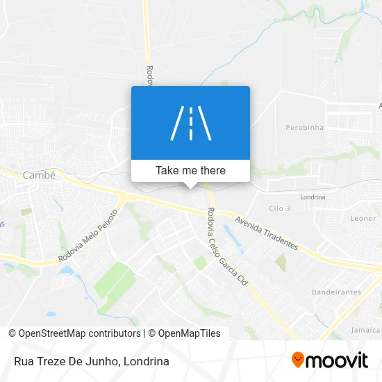 Rua Treze De Junho map