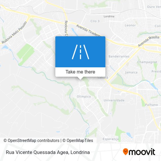 Rua Vicente Quessada Agea map