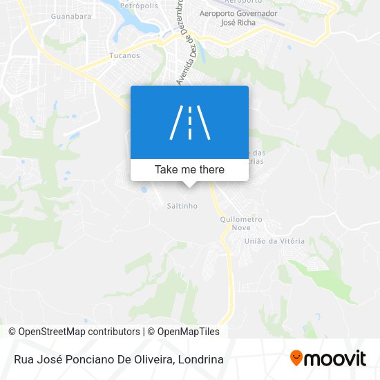 Rua José Ponciano De Oliveira map