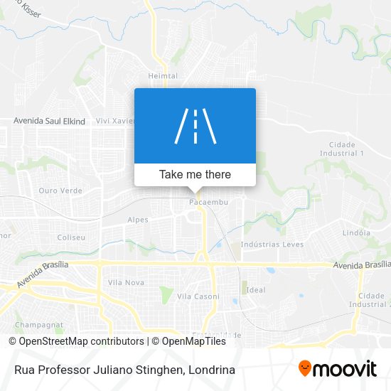 Rua Professor Juliano Stinghen map