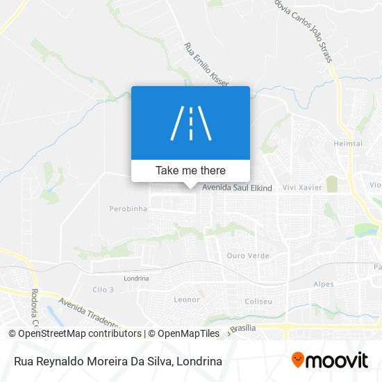 Mapa Rua Reynaldo Moreira Da Silva
