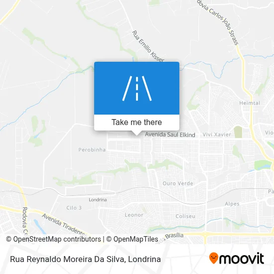 Rua Reynaldo Moreira Da Silva map