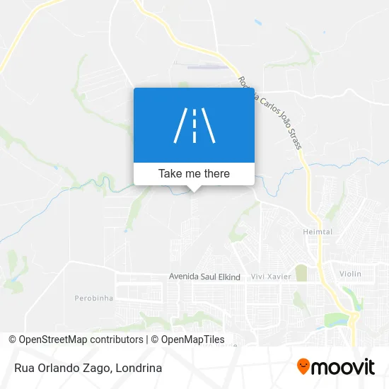 Rua Orlando Zago map