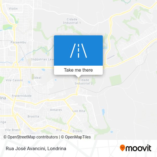 Rua José Avancini map