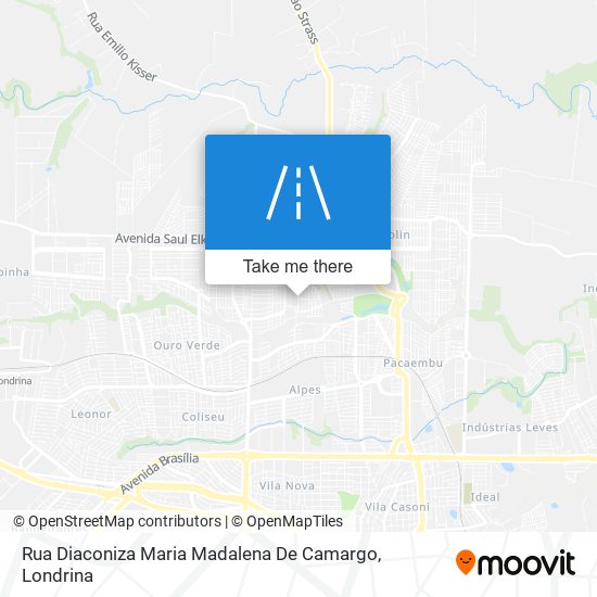 Mapa Rua Diaconiza Maria Madalena De Camargo