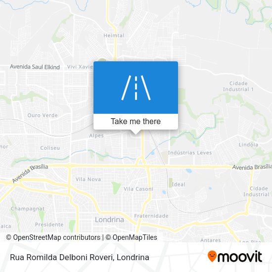 Rua Romilda Delboni Roveri map