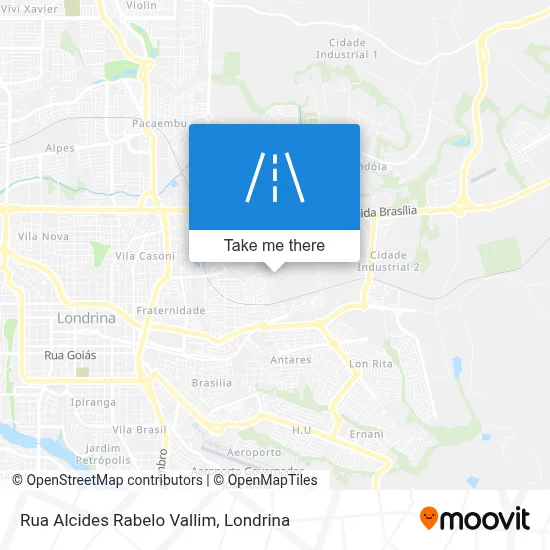 Rua Alcides Rabelo Vallim map