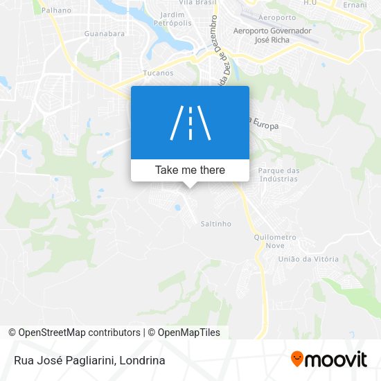 Rua José Pagliarini map