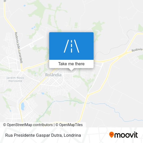 Rua Presidente Gaspar Dutra map