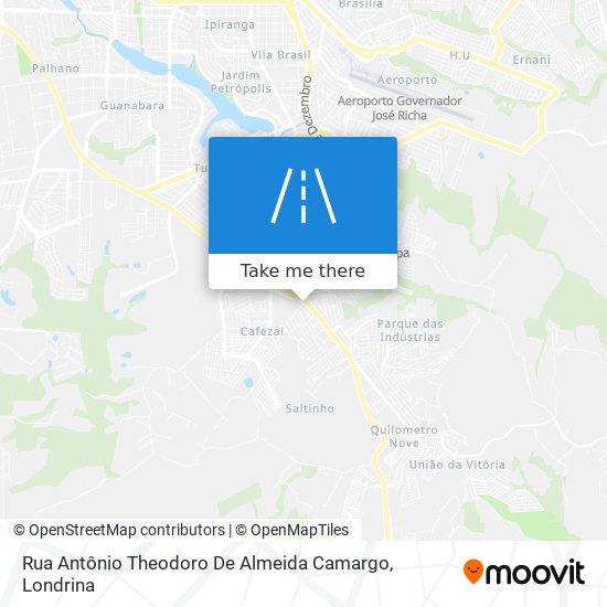 Mapa Rua Antônio Theodoro De Almeida Camargo