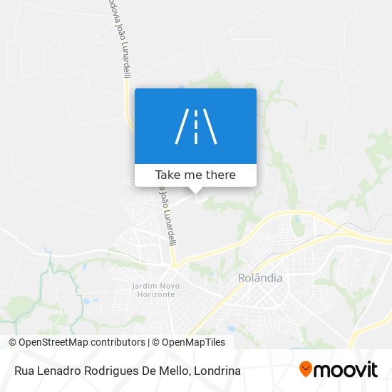 Mapa Rua Lenadro Rodrigues De Mello
