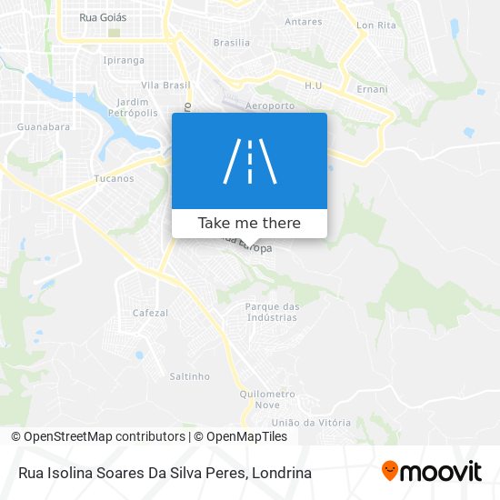 Rua Isolina Soares Da Silva Peres map