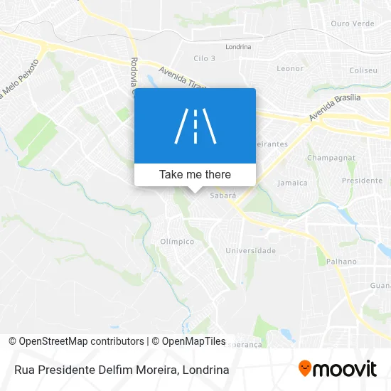 Rua Presidente Delfim Moreira map