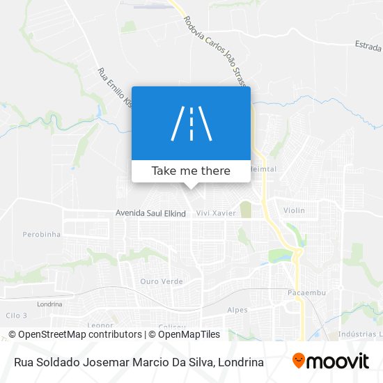 Mapa Rua Soldado Josemar Marcio Da Silva