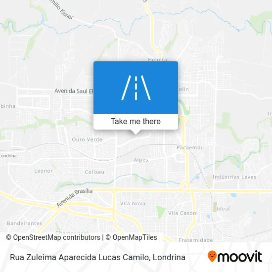 Rua Zuleima Aparecida Lucas Camilo map