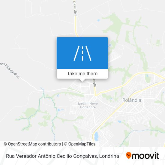 Rua Vereador Antônio Cecilio Gonçalves map