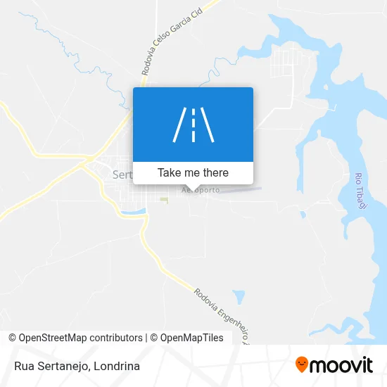 Rua Sertanejo map