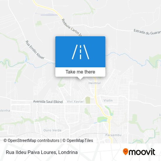 Rua Ildeu Paiva Loures map