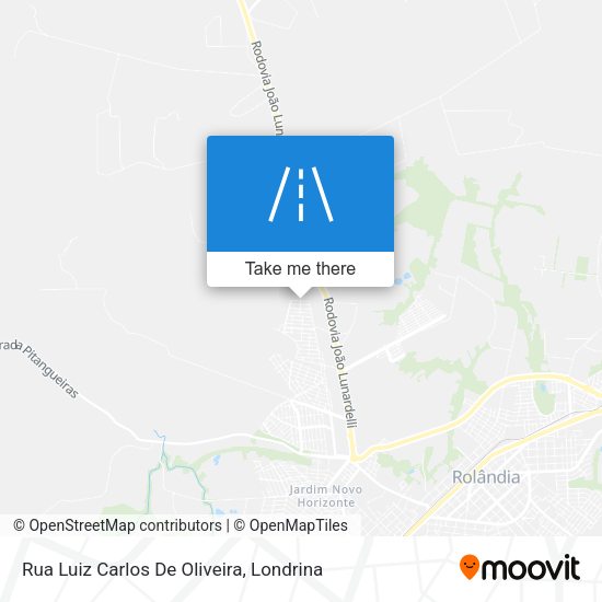 Rua Luiz Carlos De Oliveira map