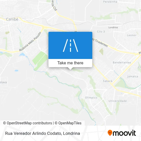 Rua Vereador Arlindo Codato map
