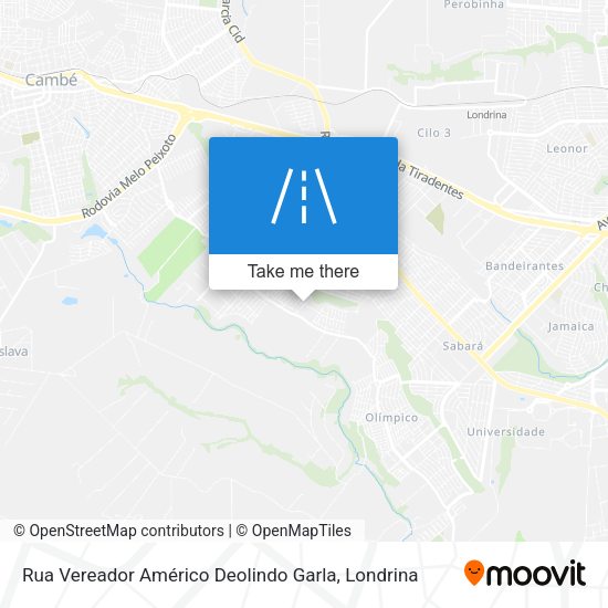 Rua Vereador Américo Deolindo Garla map