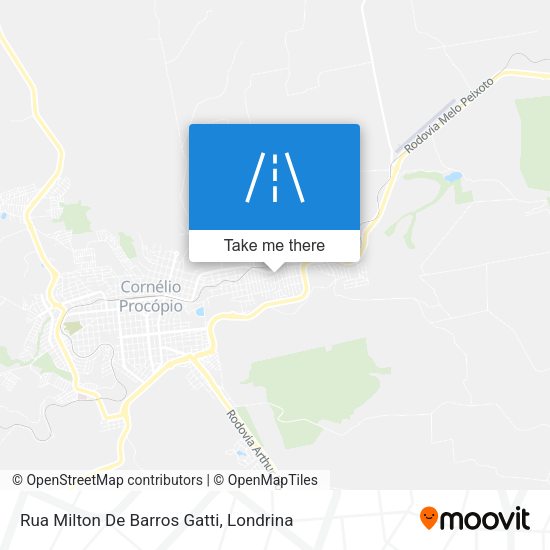 Rua Milton De Barros Gatti map