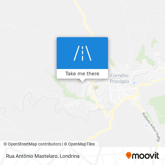 Rua Antônio Mastelaro map